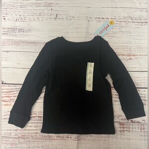 Cat & Jack Black Kids Long Sleeve Shirt Size 4T NWT